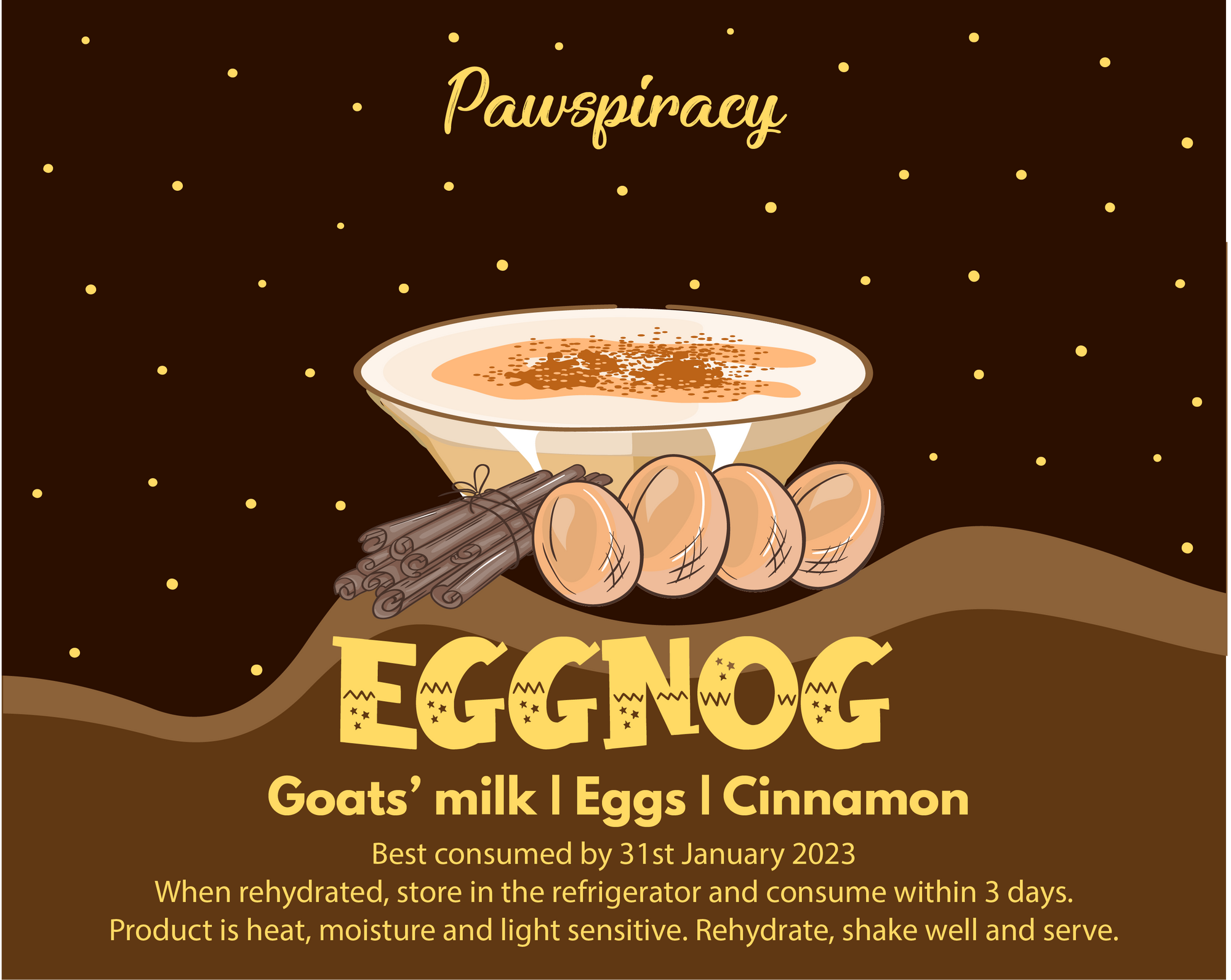 Frozen Eggnog Christmas Milkshake