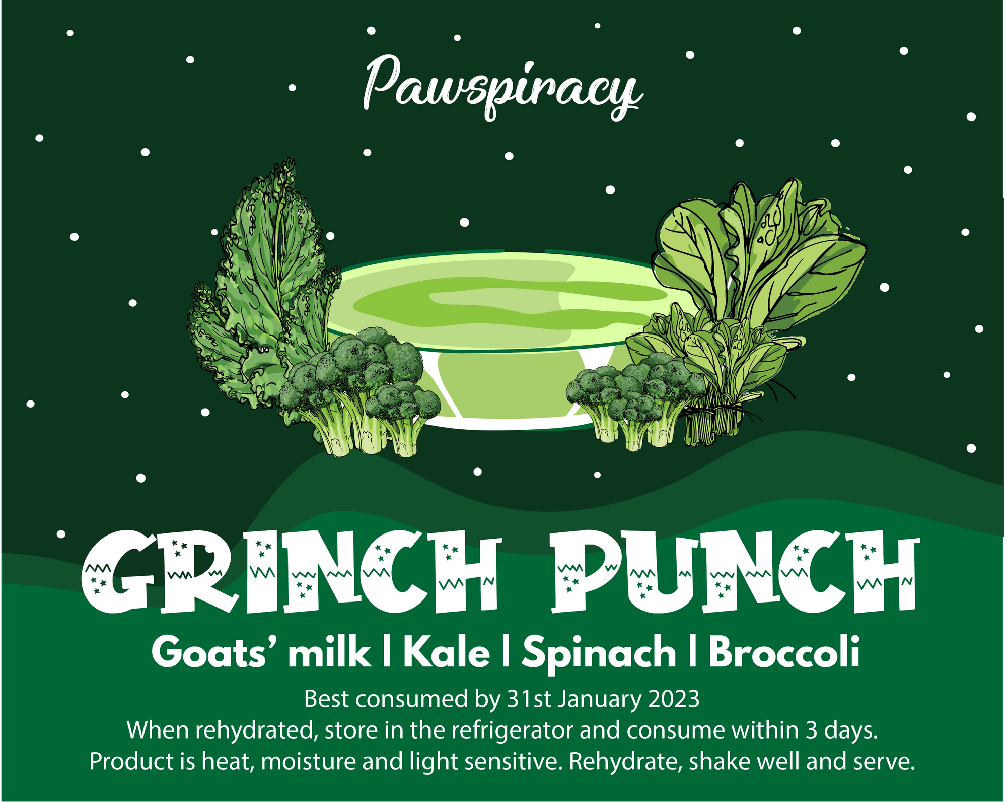 Frozen Grinchpunch Christmas Milkshake